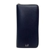Pre-owned Leather wallets Dunhill Pre-owned , Blue , Dames