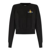 Sweatshirt met logo Vivienne Westwood , Black , Dames