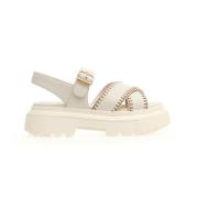 Sandals Hogan , White , Dames