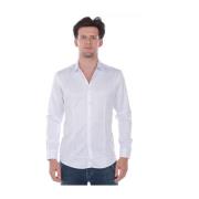 Basic V-Hals Shirt Daniele Alessandrini , White , Heren