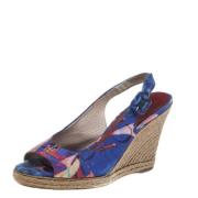 Pre-owned Fabric sandals Carolina Herrera Pre-owned , Blue , Dames