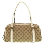 Pre-owned Canvas handbags Gucci Vintage , Brown , Dames