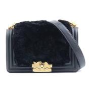 Pre-owned Fur chanel-bags Chanel Vintage , Black , Dames