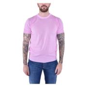Zachte Katoenen Wave T-shirt Kangra , Pink , Heren