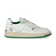 Court 2.0 Nylon Wit Groene Sneaker D.a.t.e. , White , Heren