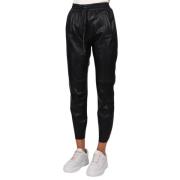 Zwarte leren cadeau Lederhose Oakwood , Black , Dames