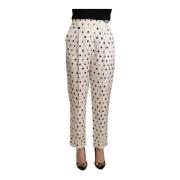 Tapered Trousers Ermanno Scervino , White , Dames