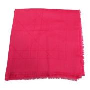 Pre-owned Silk scarves Dior Vintage , Pink , Dames