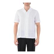 Sangallo Cutout Overhemd Tagliatore , White , Heren