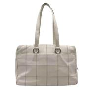 Pre-owned Leather chanel-bags Chanel Vintage , White , Dames