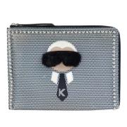 Pre-owned Leather clutches Fendi Vintage , Gray , Dames