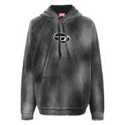 Hoodies Diesel , Gray , Heren