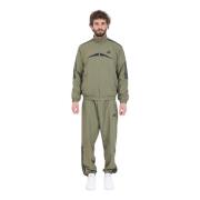 Militair Groen Sportkleding Pak Adidas , Green , Heren
