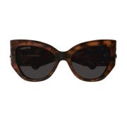 Vlinder Frame Zonnebril Bb0322S Balenciaga , Brown , Dames