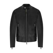 Leather Jackets Dsquared2 , Black , Heren