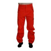 Wide Trousers Dolce & Gabbana , Red , Heren