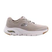 Stijlvolle Heren Sneaker Skechers , Beige , Heren