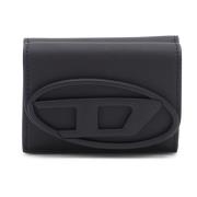 Tri-fold wallet in matte leather Diesel , Black , Dames