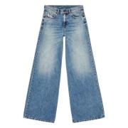 Bootcut and Flare Jeans - 1978 D-Akemi Diesel , Blue , Dames