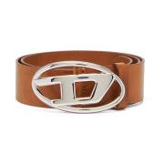 Belt with D logo buckle Diesel , Brown , Dames