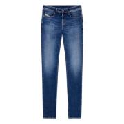 Punk-Rock Skinny Jeans DNA Range Diesel , Blue , Heren