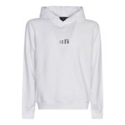 Witte Iconische Hoodie voor Heren Dsquared2 , White , Heren