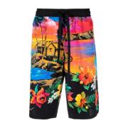 Long Shorts Dolce & Gabbana , Multicolor , Heren