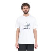 T-Shirts Adidas Originals , White , Heren