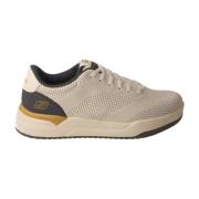 Wit-blauwe Street Sneakers Skechers , Beige , Heren