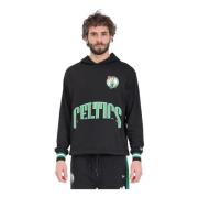 Boston Celtics NBA Arch Graphic Hoodie New Era , Black , Heren