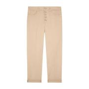 Cropped Trousers Dondup , Beige , Dames