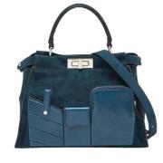 Pre-owned Suede handbags Fendi Vintage , Blue , Dames