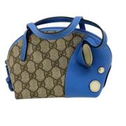 Pre-owned Canvas handbags Gucci Vintage , Blue , Dames