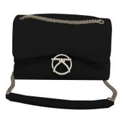 Minimalistische Crossbody Tas met Metalen Logo Kocca , Black , Dames