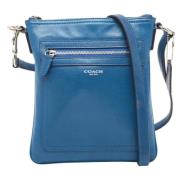 Pre-owned Leather crossbody-bags Coach Pre-owned , Blue , Heren