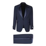 Single Breasted Suits Canali , Blue , Heren