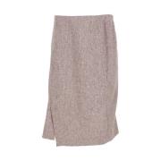 Pre-owned Wool bottoms Jil Sander Pre-owned , Beige , Dames