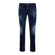 Slim Fit Blauwe Jeans Dsquared2 , Blue , Heren