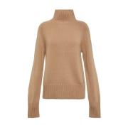 Kameel Wollen Trui Max Mara , Brown , Dames