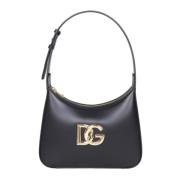 Zwarte Leren Schoudertas Dolce & Gabbana , Black , Dames