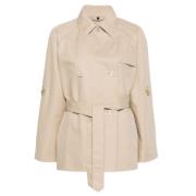 Trench Coats Fay , Beige , Dames
