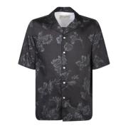 Short Sleeve Shirts Officine Générale , Black , Heren