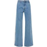 Wide Jeans Wales Bonner , Blue , Heren
