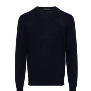 Blauwe Sweaters Collectie Roberto Collina , Blue , Heren