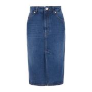 Denim Skirts Ami Paris , Blue , Dames