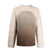 Round-neck Knitwear ERL , Brown , Heren