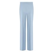 Wide Trousers Twinset , Blue , Dames