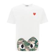 T-Shirts Comme des Garçons Play , White , Heren