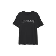 Vintage Black Doodle Walker T-shirt Anine Bing , Black , Dames
