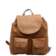 Pre-owned Leather backpacks Coach Pre-owned , Brown , Dames